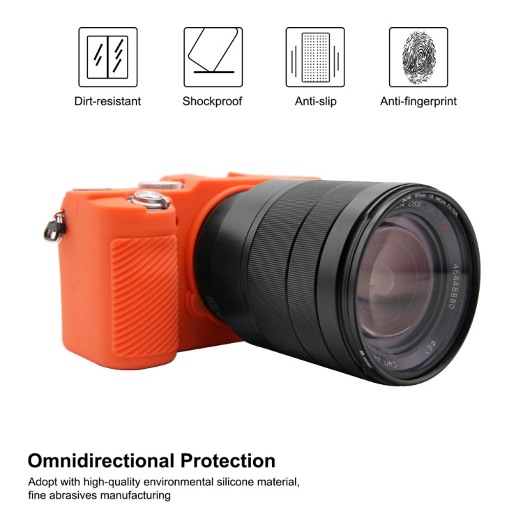 PULUZ Soft Silicone Protective Case for Sony A7C / ILCE-7C(Orange) - Protective Case by PULUZ | Online Shopping South Africa | PMC TechLife | Buy Now Pay Later Mobicred
