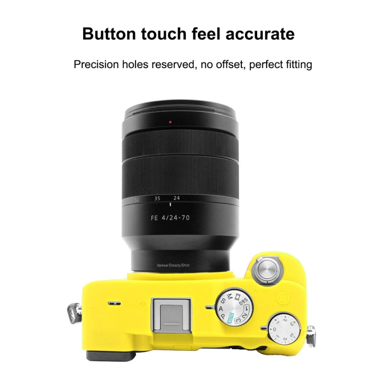 PULUZ Soft Silicone Protective Case for Sony A7C / ILCE-7C(Yellow) - Protective Case by PULUZ | Online Shopping South Africa | PMC TechLife | Buy Now Pay Later Mobicred