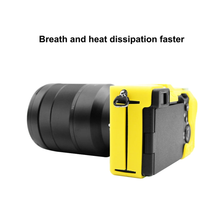 PULUZ Soft Silicone Protective Case for Sony A7C / ILCE-7C(Yellow) - Protective Case by PULUZ | Online Shopping South Africa | PMC TechLife | Buy Now Pay Later Mobicred