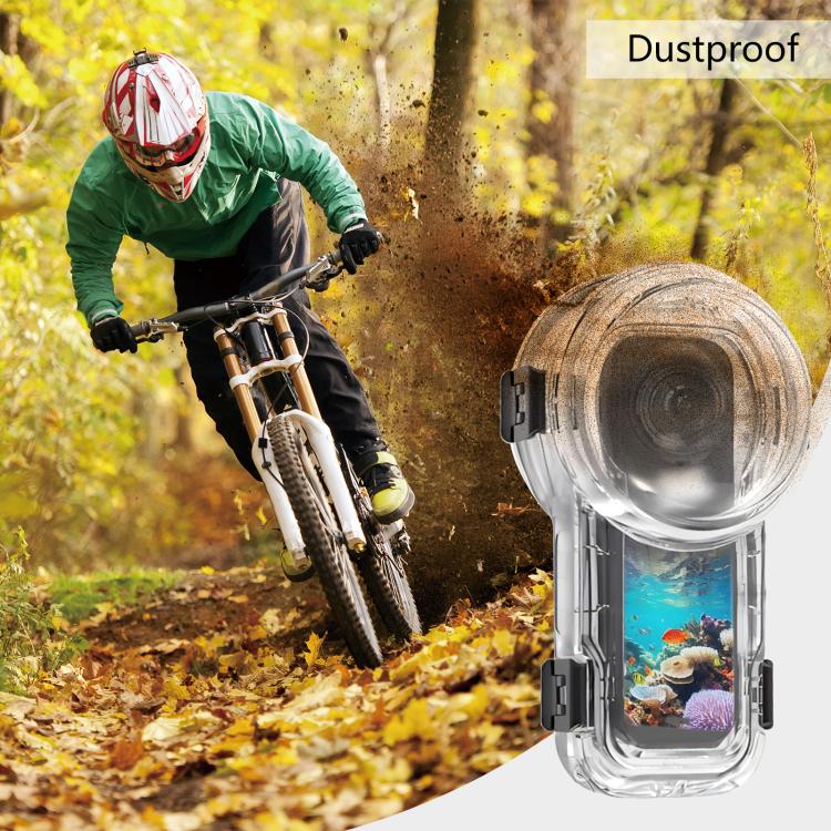 For Insta360 X5 PULUZ Quick Release 60m Waterproof Sealed Diving Case (Transparent) - free shipping - PMC TechLife - Order now!