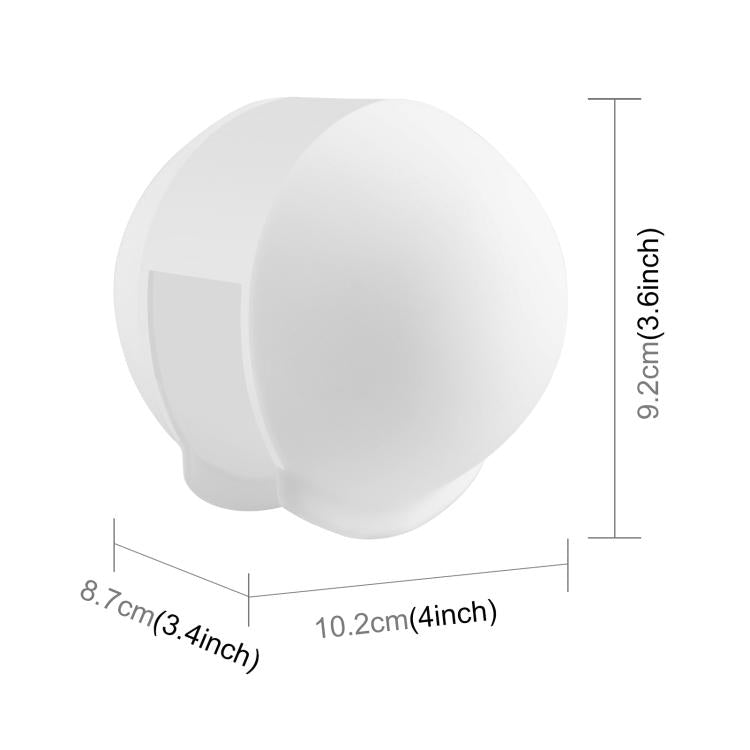 For Insta360 X5 PULUZ Invisible Dive Case Lens Guard Silicone Protective Lens Cap Cover (White) - free shipping - PMC TechLife - Order now!