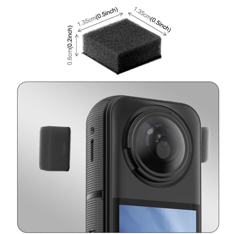 For Insta360 X5 / X4 / X3 PULUZ 6pcs Noise Reduction Windshield Foam Gasket (Black) - free shipping - PMC TechLife - Order now!