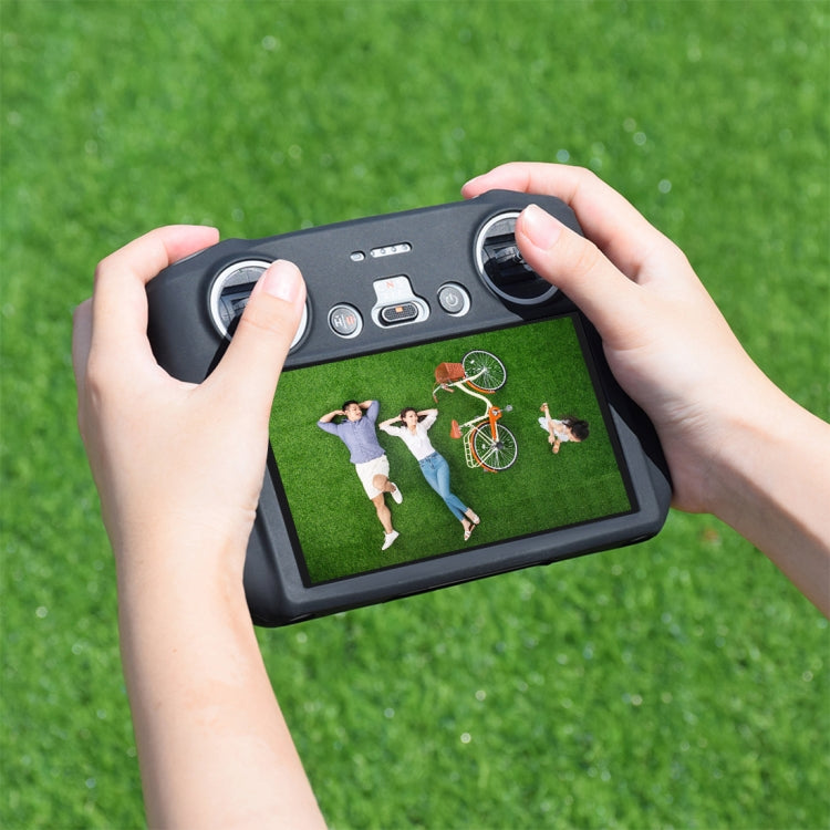 For DJI Mini 3 Pro / DJI RC with Screen PULUZ Silicone Protective Case(Black) - Carry Cases & Bags by PULUZ | Online Shopping South Africa | PMC TechLife | Buy Now Pay Later Mobicred