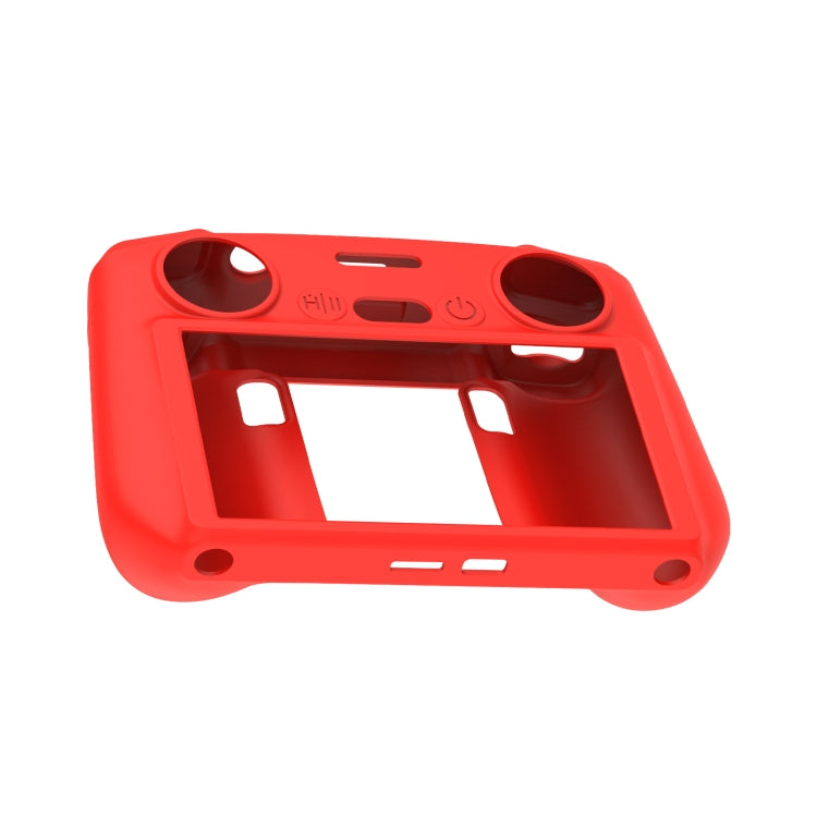 For DJI Mini 4 Pro / Air 3 Remote Control / DJI RC 2 with Screen PULUZ Silicone Protective Case (Red) - Others by PULUZ | Online Shopping South Africa | PMC Jewellery