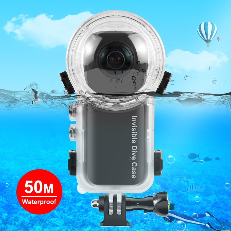 For Insta360 X3 PULUZ Invisible Dive Case 50m Waterproof Sealed Case (Transparent) - Case & Bags by PULUZ | Online Shopping South Africa | PMC Jewellery | Buy Now Pay Later Mobicred