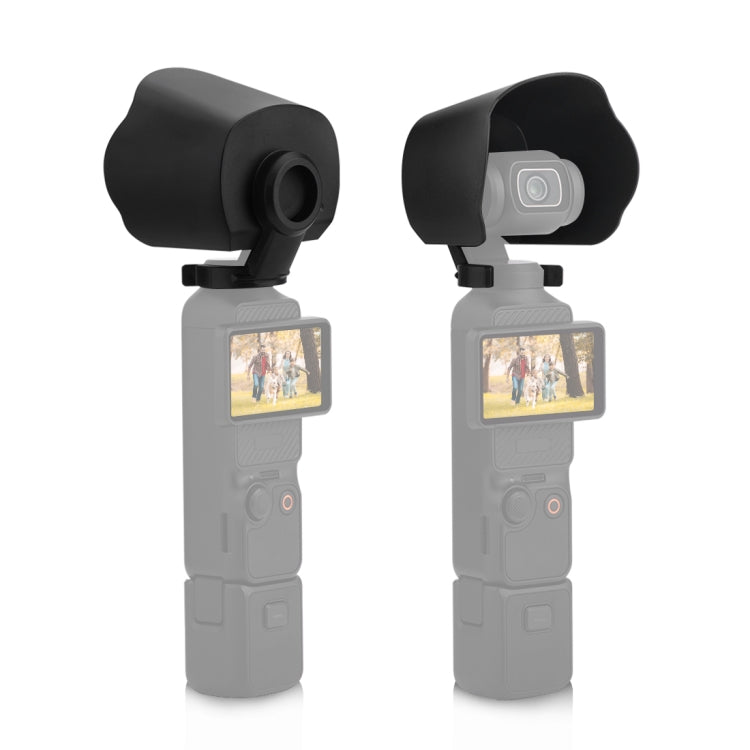 For DJI OSMO Pocket 3 PULUZ Sunshade Lens Protective Cover Hood (Black) - Lens Accessories by PULUZ | Online Shopping South Africa | PMC TechLife | Buy Now Pay Later Mobicred