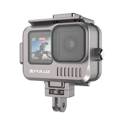 For GoPro HERO12 Black /11 Black /10 Black /9 Black PULUZ 40m Waterproof Housing Aluminum Alloy Protective Case (Grey) - Waterproof Cases by PULUZ | Online Shopping South Africa | PMC Jewellery | Buy Now Pay Later Mobicred