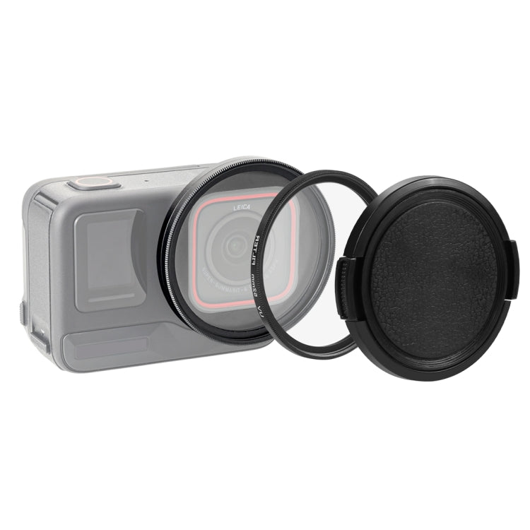 For Insta360 Ace Pro PULUZ 52mm UV Lens Filter Adapter Ring with Lens Cover (Black) - free shipping - PMC TechLife - Order now!