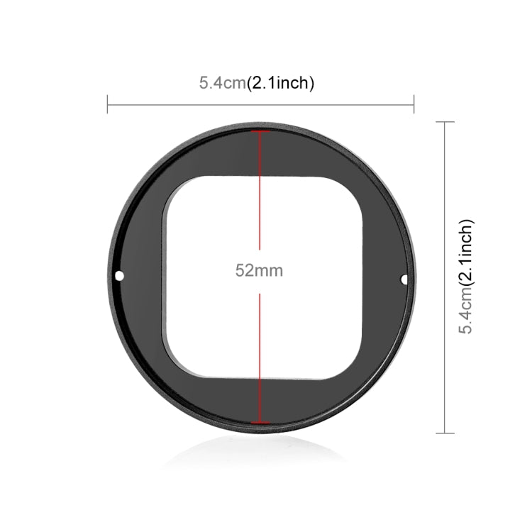 For Insta360 Ace Pro PULUZ 52mm UV Lens Filter Adapter Ring with Lens Cover (Black) - free shipping - PMC TechLife - Order now!