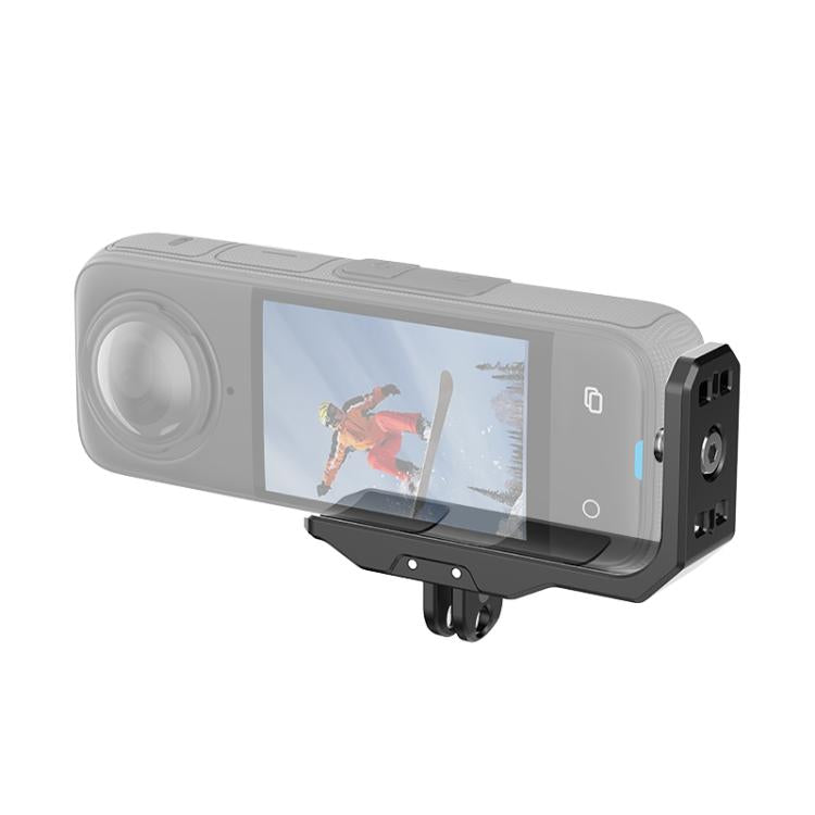 For Insta360 X4 / X5 PULUZ Vertical Horizontal Shooting Quick Release Metal  L Bracket (Black) - Mount & Holder by PULUZ | Online Shopping South Africa | PMC TechLife | Buy Now Pay Later Mobicred