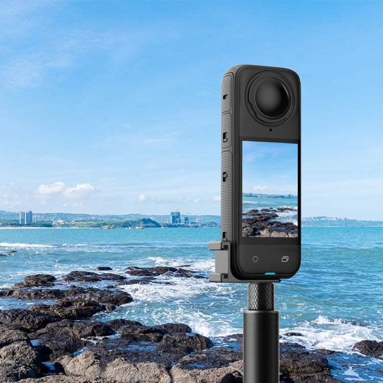 For Insta360 X5 / X4 / X3 / One X2 PULUZ Selfie Stick Cold Shoe Extension Bracket (Black) - Mount & Holder by PULUZ | Online Shopping South Africa | PMC TechLife | Buy Now Pay Later Mobicred
