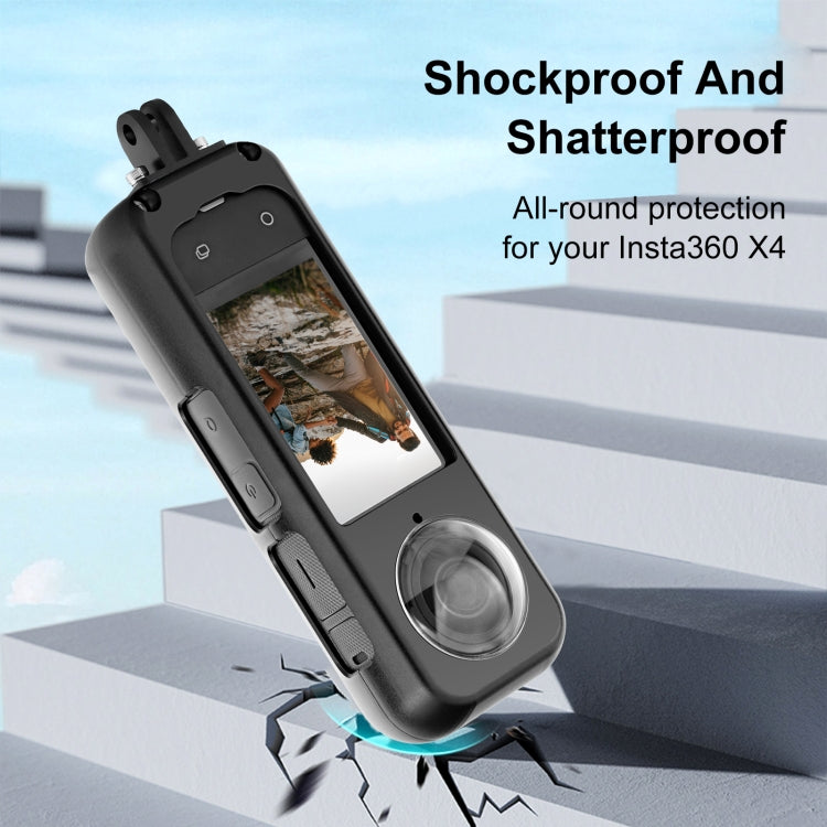 For Insta360 X4 PULUZ Metal Protective Cage Rig Housing Frame with Lens Protector (Black) - free shipping - PMC TechLife - Order now!