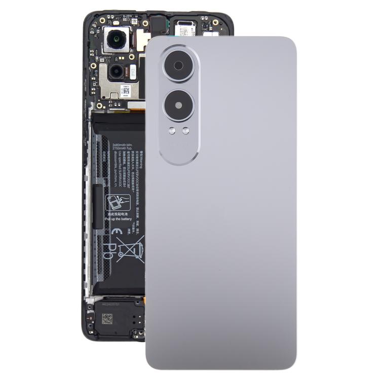 For OnePlus Nord CE4 Lite Plastic Back Cover with Camera Lens Cover(Silver) - free shipping - PMC TechLife - Order now!