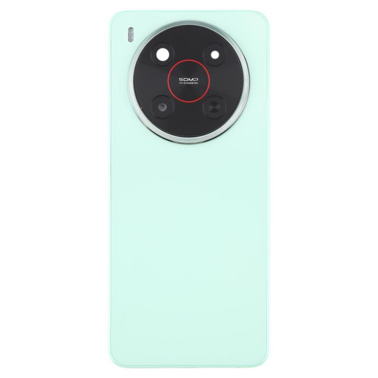 For ZTE Blade V70 Max Plastic Battery Back Cover with Middle Frame / Camera Lens Cover(Green) - free shipping - PMC TechLife - Order now!