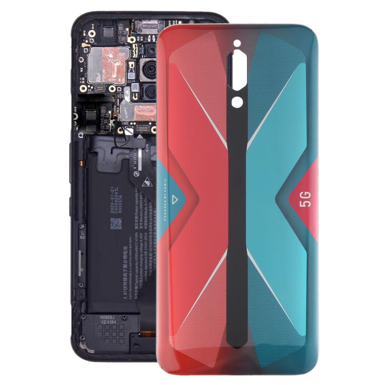 For ZTE nubia RedMagic 5G NX669J Glass Battery Back Cover(Red) - free shipping - PMC TechLife - Order now!