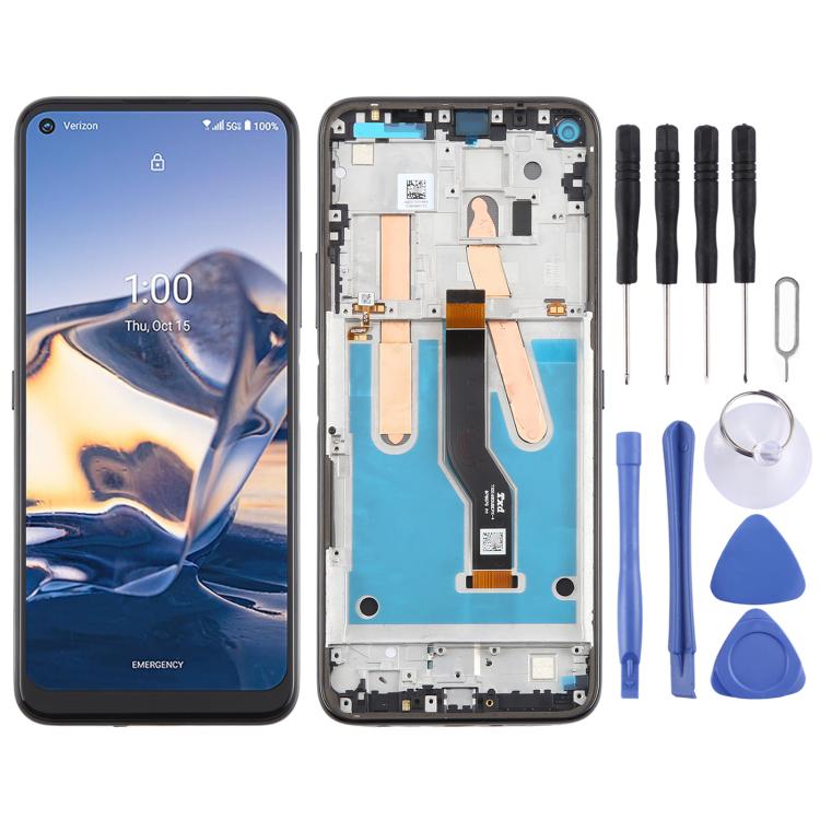 For Nokia 8 V 5G UW Original LCD Screen Digitizer Full Assembly with Frame (Black) - free shipping - PMC TechLife - Order now!