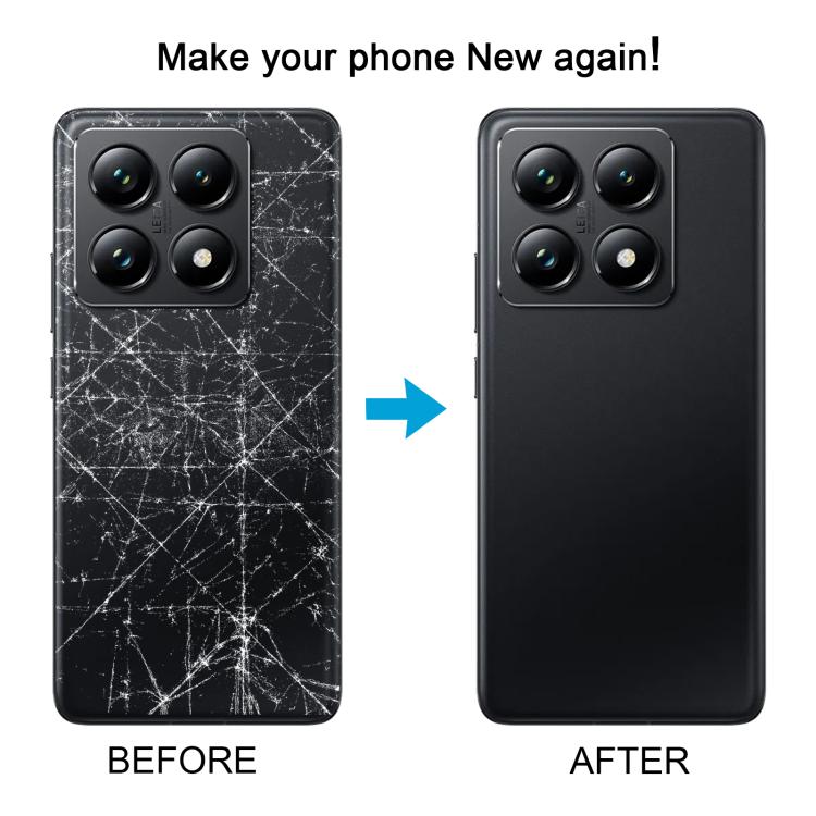 For Xiaomi 14T OEM Back Cover with Camera Lens Cover(Black) - free shipping - PMC TechLife - Order now!