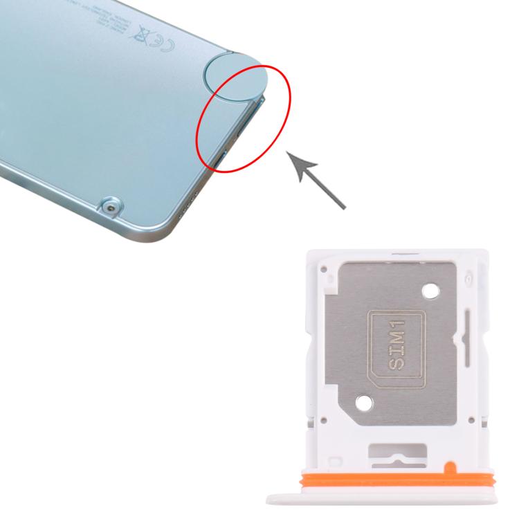 For Nothing CMF Phone 2 Pro SIM Card Tray + SIM Card Tray / Micro SD Card Tray (White) - free shipping - PMC TechLife - Order now!
