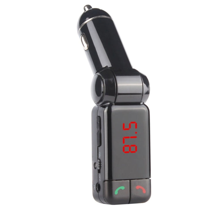 BC-06 Bluetooth Car Kit FM Transmitter Car MP3 Player with LED Display 2 USB Charger & Handsfree Function(Black) - Bluetooth Car Kits by PMC TechLife | Online Shopping South Africa | PMC TechLife | Buy Now Pay Later Mobicred