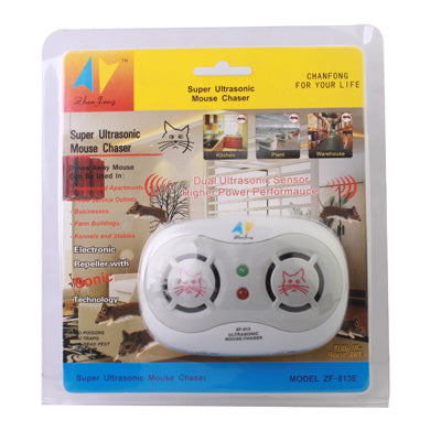 Dual Ultrasonic Sensor Mouse Chaser(White) - Repellents by PMC TechLife | Online Shopping South Africa | PMC TechLife | Buy Now Pay Later Mobicred