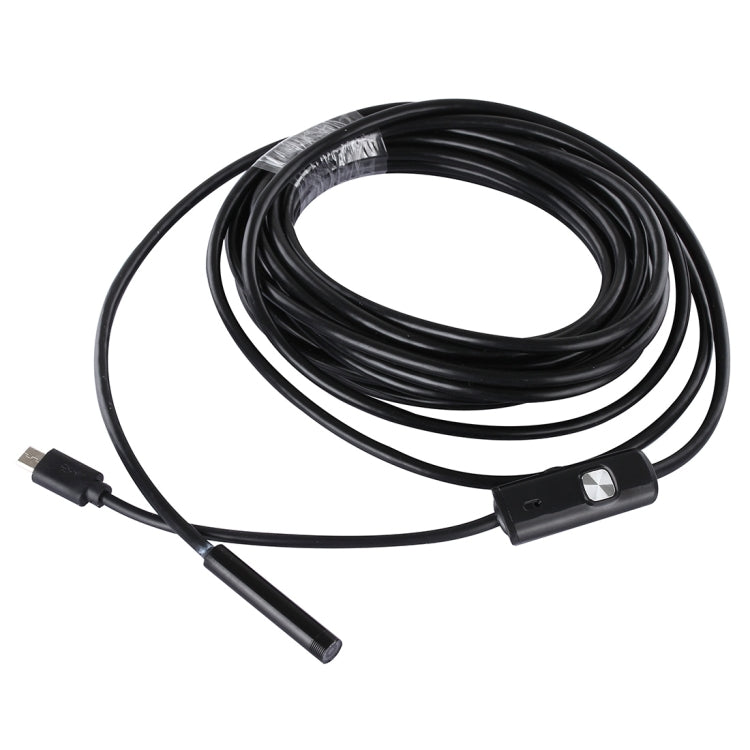 Micro USB Endoscope Snake Tube Inspection Camera with 6 LED for OTG Android Phone, Lens Diameter: 7mm, Length: 5m Hard Cable -  by PMC TechLife | Online Shopping South Africa | PMC TechLife | Buy Now Pay Later Mobicred