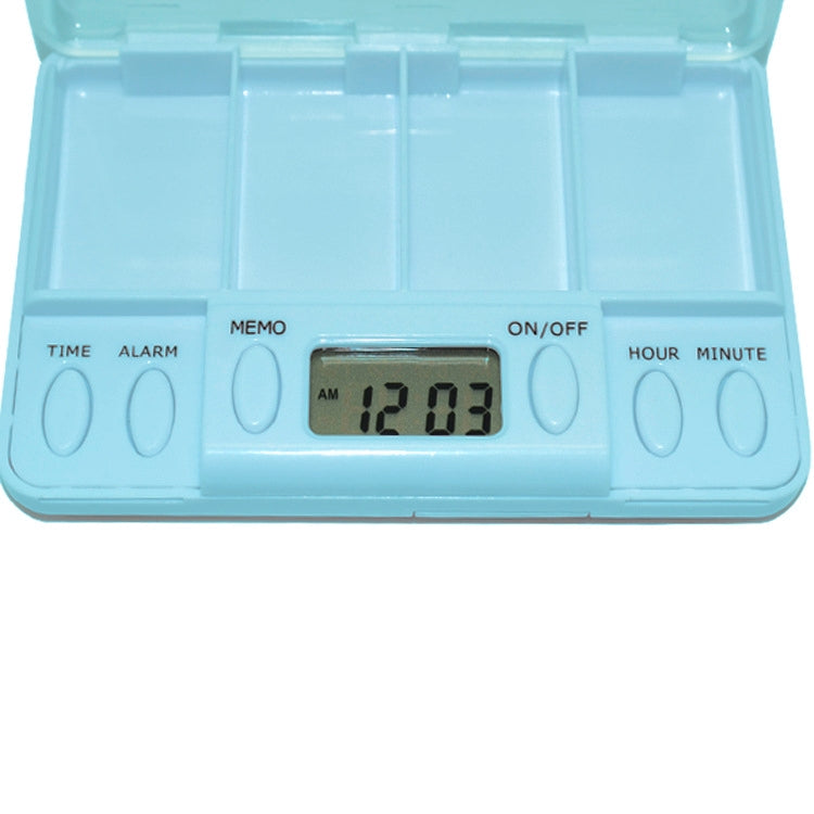 Portable Transparent Travel Pills Reminder Multi-Alarm(Baby Blue) - free shipping - PMC TechLife - Order now!