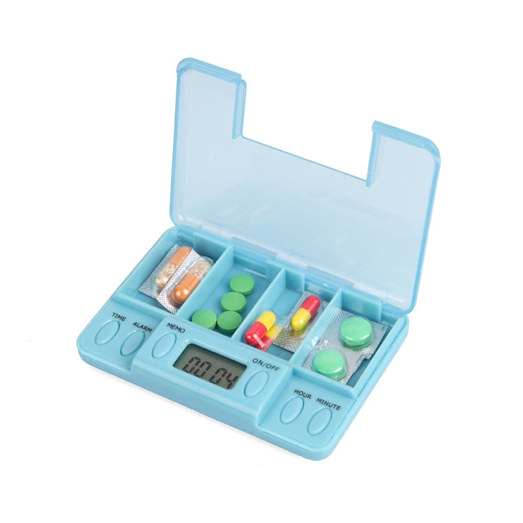 Portable Transparent Travel Pills Reminder Multi-Alarm(Baby Blue) - free shipping - PMC TechLife - Order now!