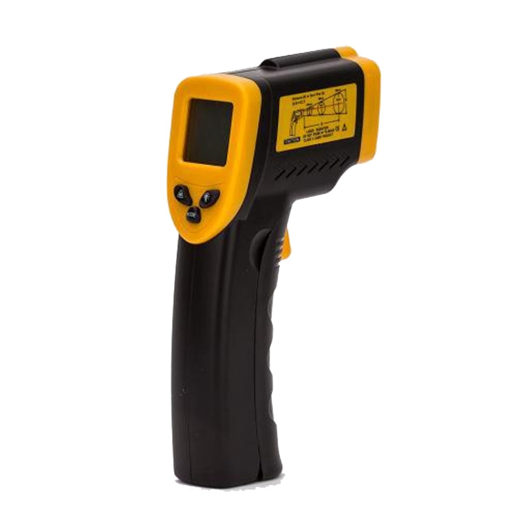 Infrared Thermometer, Temperature Range: -50 - 380 Degrees Celsius (D:S = 12:1)(Black) - Digital Thermometer by PMC TechLife | Online Shopping South Africa | PMC TechLife | Buy Now Pay Later Mobicred