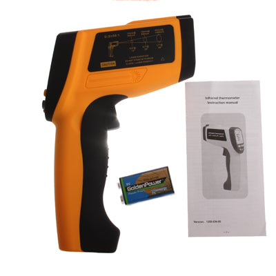 Infrared Thermometer, Temperature Range: -18 - 1350 Degrees Celsius(Orange) - Digital Thermometer by PMC TechLife | Online Shopping South Africa | PMC TechLife | Buy Now Pay Later Mobicred