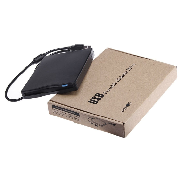 USB Portable Diskette Drive, USB External Floppy Drive(Black) - Rewritable Drive by PMC TechLife | Online Shopping South Africa | PMC TechLife