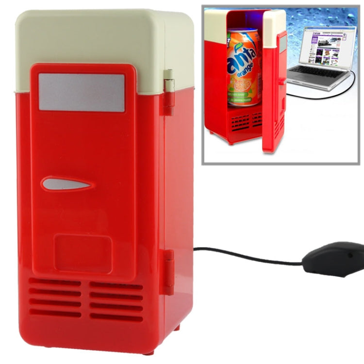 Mini USB PC Fridge Beverage / Drink Cans Cooling / Heating(Red) - Refrigerators by PMC TechLife | Online Shopping South Africa | PMC TechLife