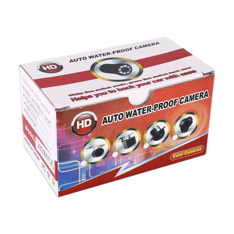 LED Sensor Car Rear View Camera, Support Color Lens/ 120 Degrees Viewable / Waterproof & Night Sensor function, Diameter: 28mm (E328)(Black) - Rear View Cameras by PMC TechLife | Online Shopping South Africa | PMC TechLife | Buy Now Pay Later Mobicred