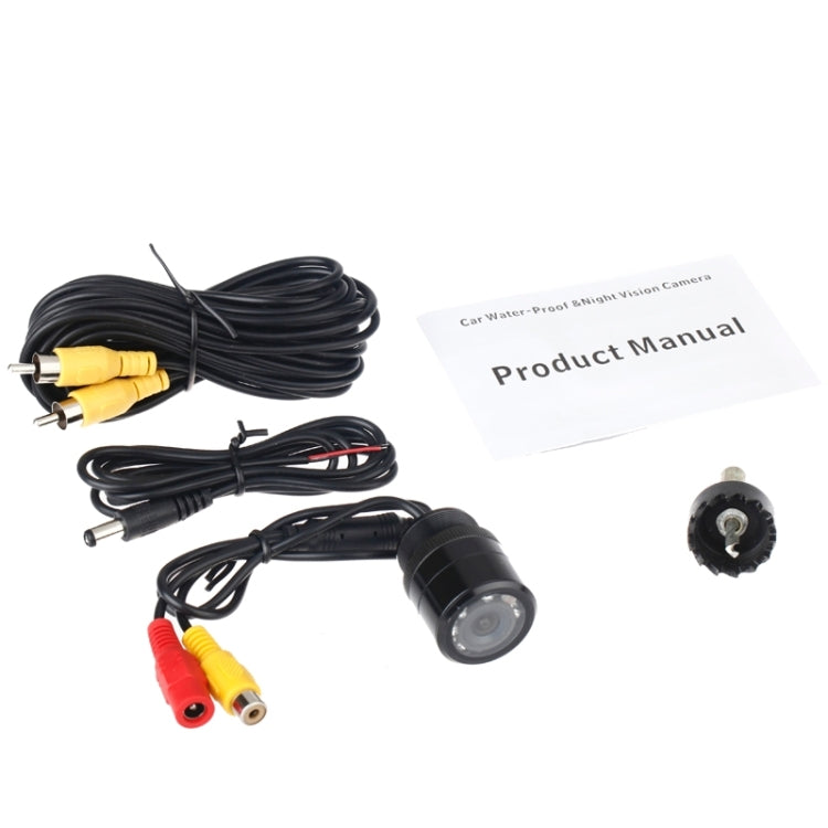E325 LED Sensor Car Rear View Camera, Support Color Lens / 120 Degree Viewable / Waterproof & Night Sensor Function, Diameter: 28mm(Black) - Rear View Cameras by PMC TechLife | Online Shopping South Africa | PMC TechLife | Buy Now Pay Later Mobicred