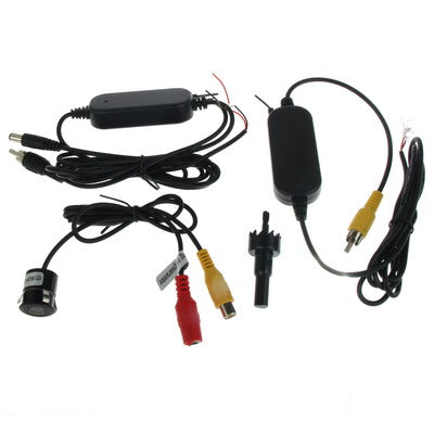 Waterproof Wireless Transmitting Receiving Punch DVD Rear View Camera , With Scaleplate , Support Installed in Car DVD Navigator or Car Monitor , Wide Viewing Angle: 170 degree (WX004)(Black) - Rear View Cameras by PMC Jewellery | Online Shopping South Africa | PMC Jewellery | Buy Now Pay Later Mobicred