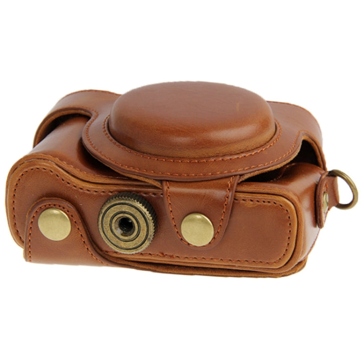Leather Camera Case Bag for Sony HX50 (Brown) - free shipping - PMC TechLife - Order now!