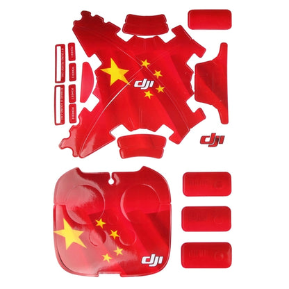 Chinese Flag Pattern 4D Imitation Carbon Fiber PVC Water Resistance Sticker Kit for DJI Phantom 3 Quadcopter & Remote Controller & Battery -  by PMC Jewellery | Online Shopping South Africa | PMC Jewellery | Buy Now Pay Later Mobicred