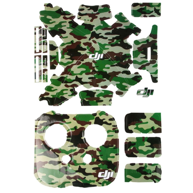Camouflage Pattern 4D Imitation Carbon Fiber PVC Water Resistance Sticker Kit for DJI Phantom 3 Quadcopter & Remote Controller & Battery -  by PMC Jewellery | Online Shopping South Africa | PMC Jewellery | Buy Now Pay Later Mobicred
