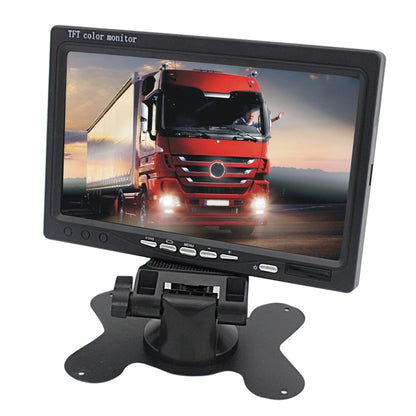 7.0 inch Car Monitor / Surveillance Cameras Monitor with Adjustable Angle Holder & Remote Controller, Dual Video Input - Car Monitor by PMC Jewellery | Online Shopping South Africa | PMC Jewellery | Buy Now Pay Later Mobicred