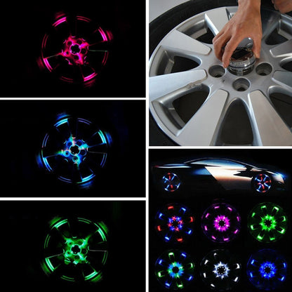 Solar Car LED Colorful Flash Wheel Waterproof lights - Decorative Lights by PMC Jewellery | Online Shopping South Africa | PMC Jewellery | Buy Now Pay Later Mobicred