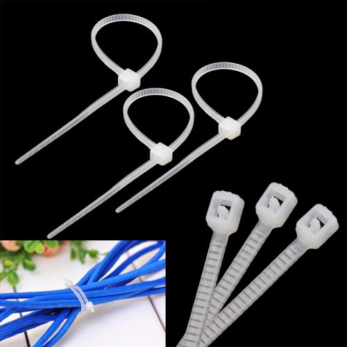 10cm Self-Locking Nylon Cable Wire Zip Ties (1000pcs in one packing, the price is for 1000pcs)(White) - Booster Cable & Clip by PMC TechLife | Online Shopping South Africa | PMC TechLife | Buy Now Pay Later Mobicred