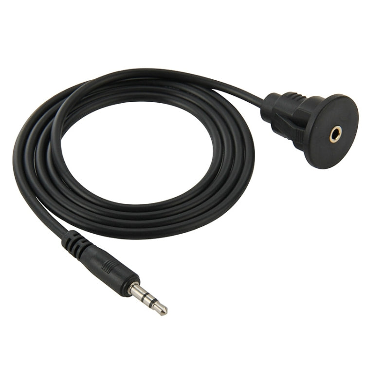 3.5mm Male to Female Extension Cable with Car Flush Mount, Length: 1m - DIY Cables by PMC TechLife | Online Shopping South Africa | PMC TechLife | Buy Now Pay Later Mobicred