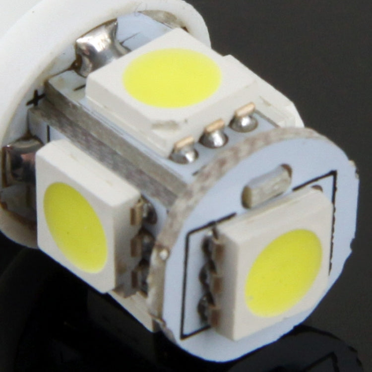 T10 5 LED Super White Vehicle Car Signal Light Bulb (Pair)(White) - Clearance Lights by PMc TechLife | Online Shopping South Africa | PMc TechLife | Buy Now Pay Later Mobicred