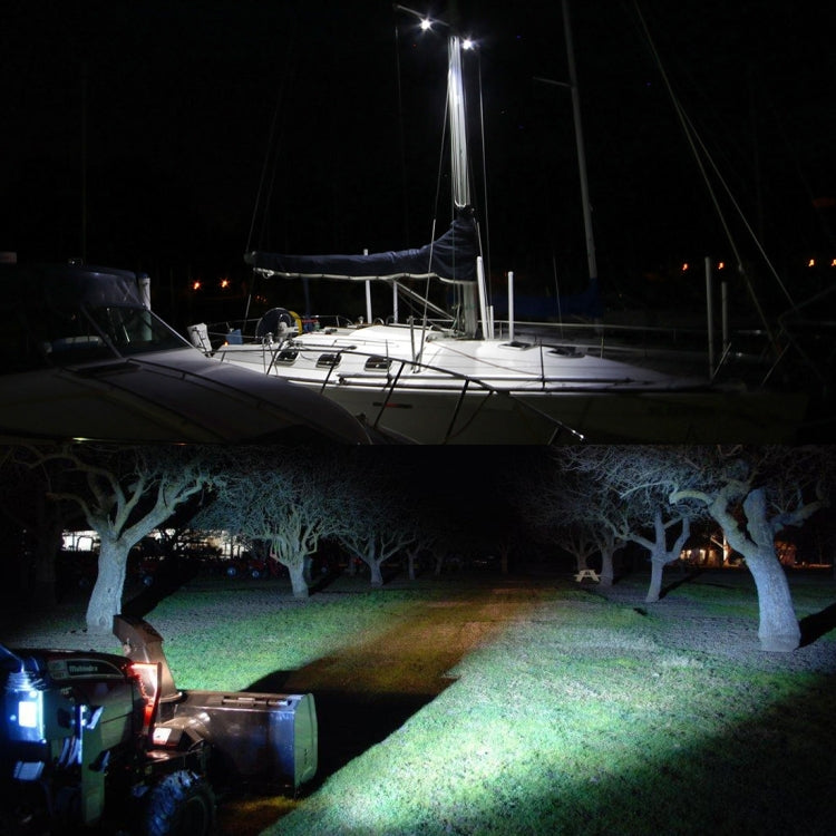 18W  6 LED White Light Floodlight Engineering Lamp / Waterproof IP67 SUVs Light, DC 10-30V(Black) - Work Lights by PMC TechLife | Online Shopping South Africa | PMC TechLife | Buy Now Pay Later Mobicred