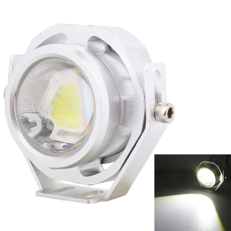 10W 500LM White Light 6500K COB LED Wired Hexagon Eagle Eyes Car Fog Lamp,Wire Length:35cm, DC 12-24V(Silver) - Eagle Eye Lamps by PMC Jewellery | Online Shopping South Africa | PMC Jewellery | Buy Now Pay Later Mobicred