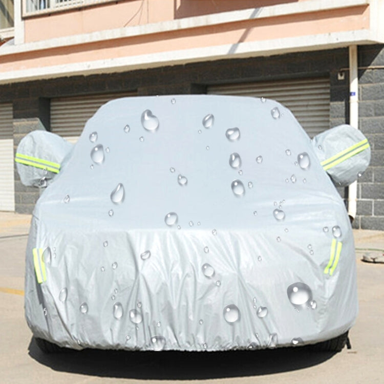 PEVA Anti-Dust Waterproof Sunproof Hatchback Car Cover with Warning Strips, Fits Cars up to 5.1m(199 inch) in Length - PE Material by PMC Jewellery | Online Shopping South Africa | PMC Jewellery | Buy Now Pay Later Mobicred