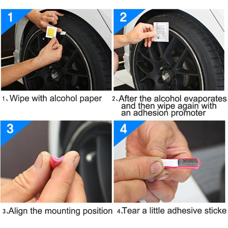 Universal Decorative Scratchproof Stickup 8M Flexible Car Wheel Hub TRIM Mouldings Decoration Strip(Grey) - free shipping - PMC TechLife - Order now!