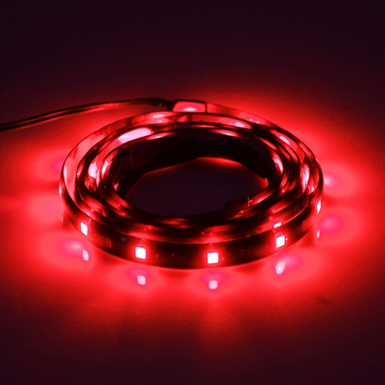 10 PCS 30cm 15 LED Waterproof Flexible Car Strip Light, DC 12V(Red Light) - Decorative Lights by PMC Jewellery | Online Shopping South Africa | PMC Jewellery | Buy Now Pay Later Mobicred