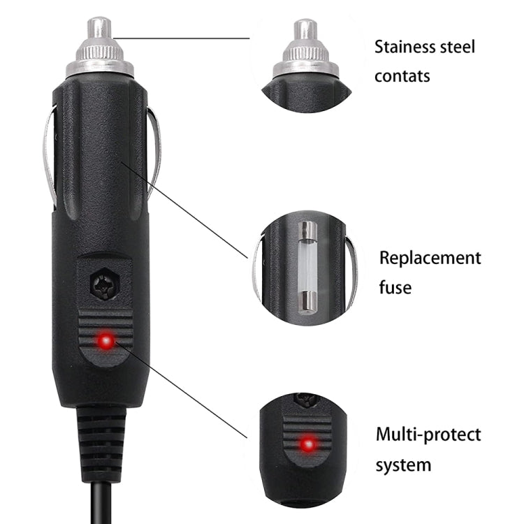 2A 3.5mm Power Supply Adapter Plug Coiled Cable Car Charger, Length: 40-140cm - Universal Power Adapter by PMC TechLife | Online Shopping South Africa | PMC TechLife | Buy Now Pay Later Mobicred