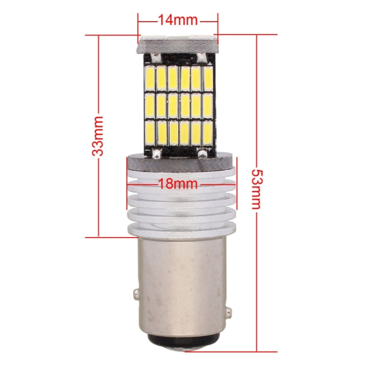2 PCS 1157 9W 450LM White Light 45 LED 4014 SMD Car Brake Light Steering Light Bulb, DC 12V - Brake Lights by PMC TechLife | Online Shopping South Africa | PMC TechLife | Buy Now Pay Later Mobicred