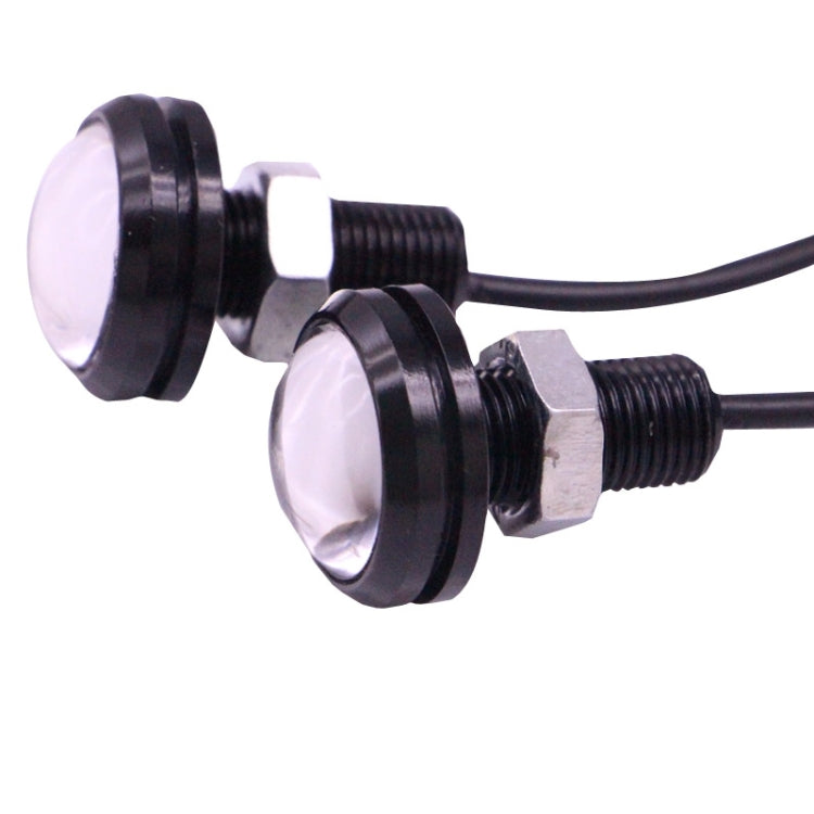 2 PCS 2x 3W 120LM Waterproof Eagle Eye light  White LED Light for Vehicles, Cable Length: 60cm(Black) - Eagle Eye Lamps by PMC TechLife | Online Shopping South Africa | PMC TechLife | Buy Now Pay Later Mobicred